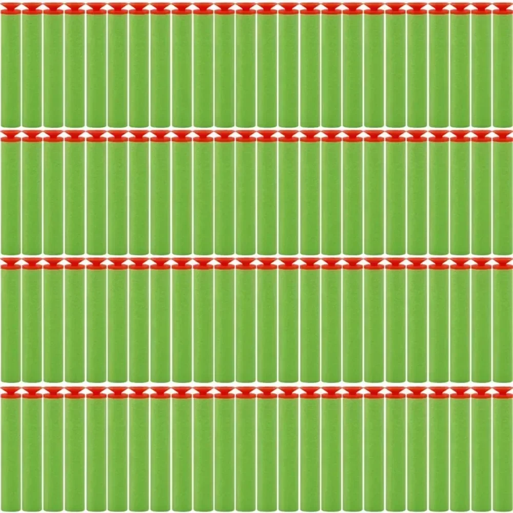 Green Sucker Head Bullets 7.2cm for Nerf N-strike Elite Series Blasters Foam EVA Refill Darts Kids Toy Guns Accessories