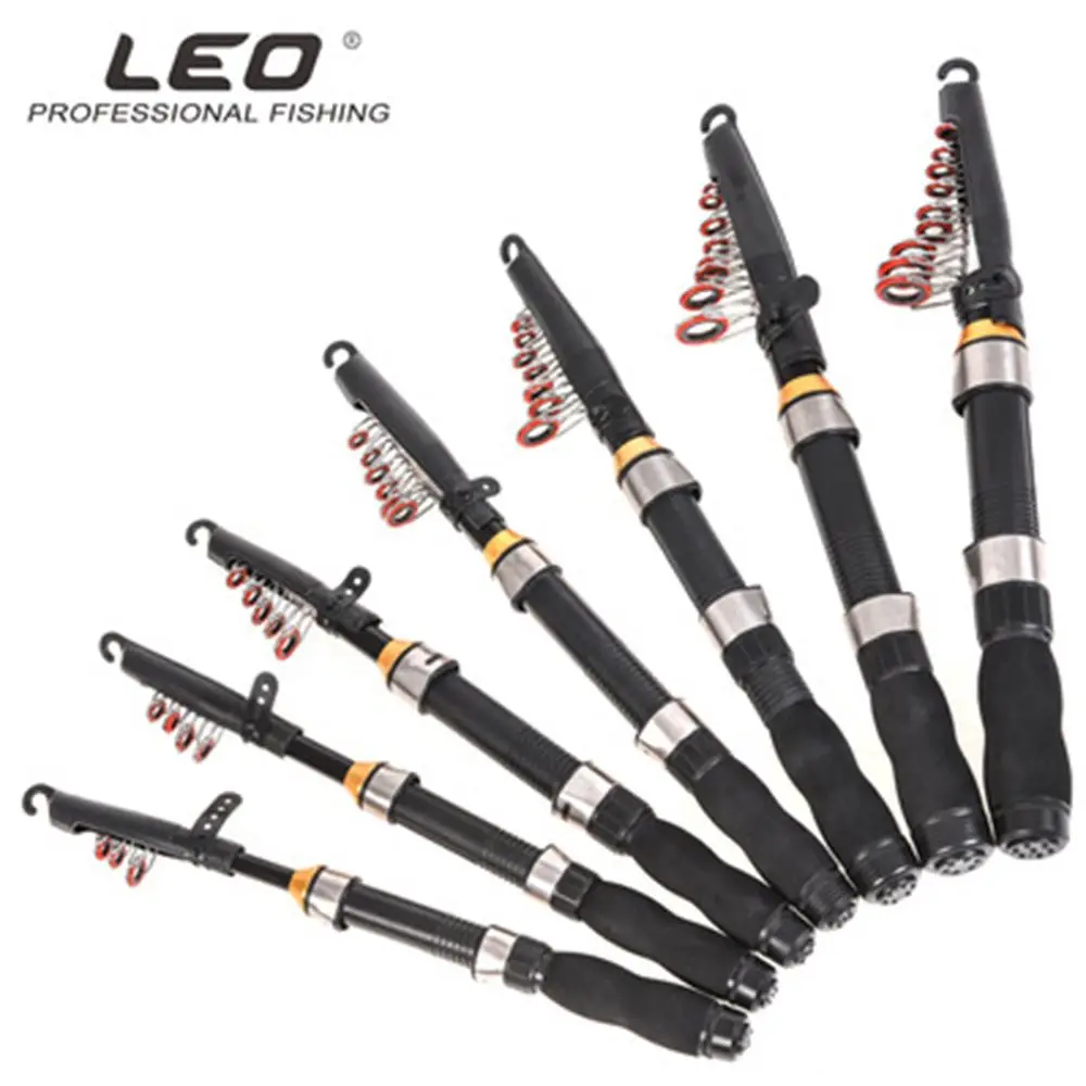 Mini Short Section Sea Pole 1.0m 1.2m 1.5m 1.7m 1.9m 2.1m 2.3m Telescopic fishing rod Retractable Carbon Material Pen Pole