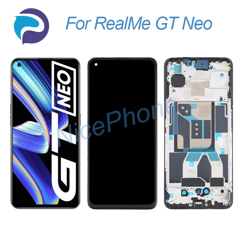 for RealMe GT Neo LCD Screen + Touch Digitizer Display 2400*1080 RMX3031 GT Neo LCD Screen Display