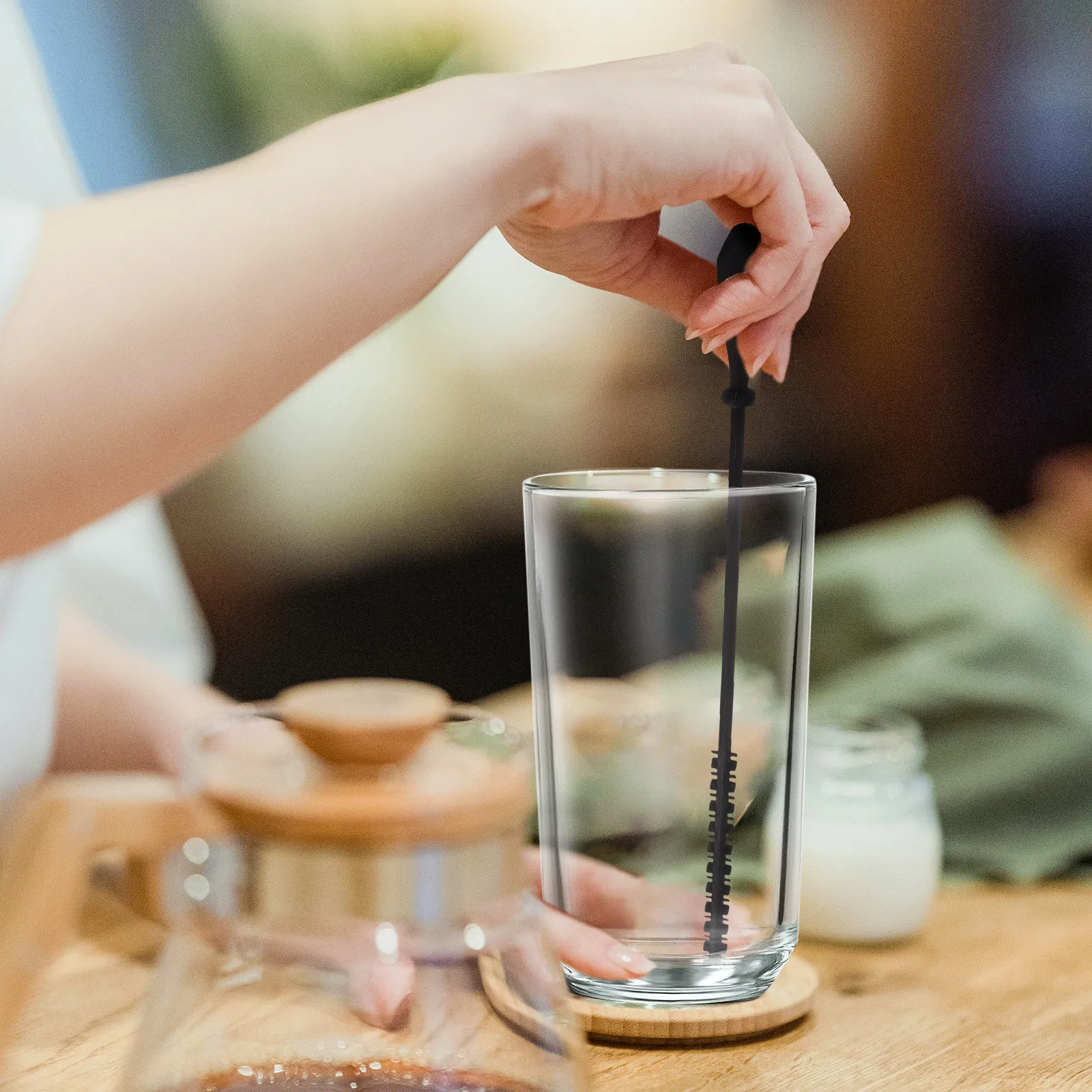 

Набор силиконовых щеток для чистки бутылочек и соломинок: многоразовые, с мягкими щетинками, для детских бутылочек, дорожных стаканов, бутылок для воды, для гладких поверхностей