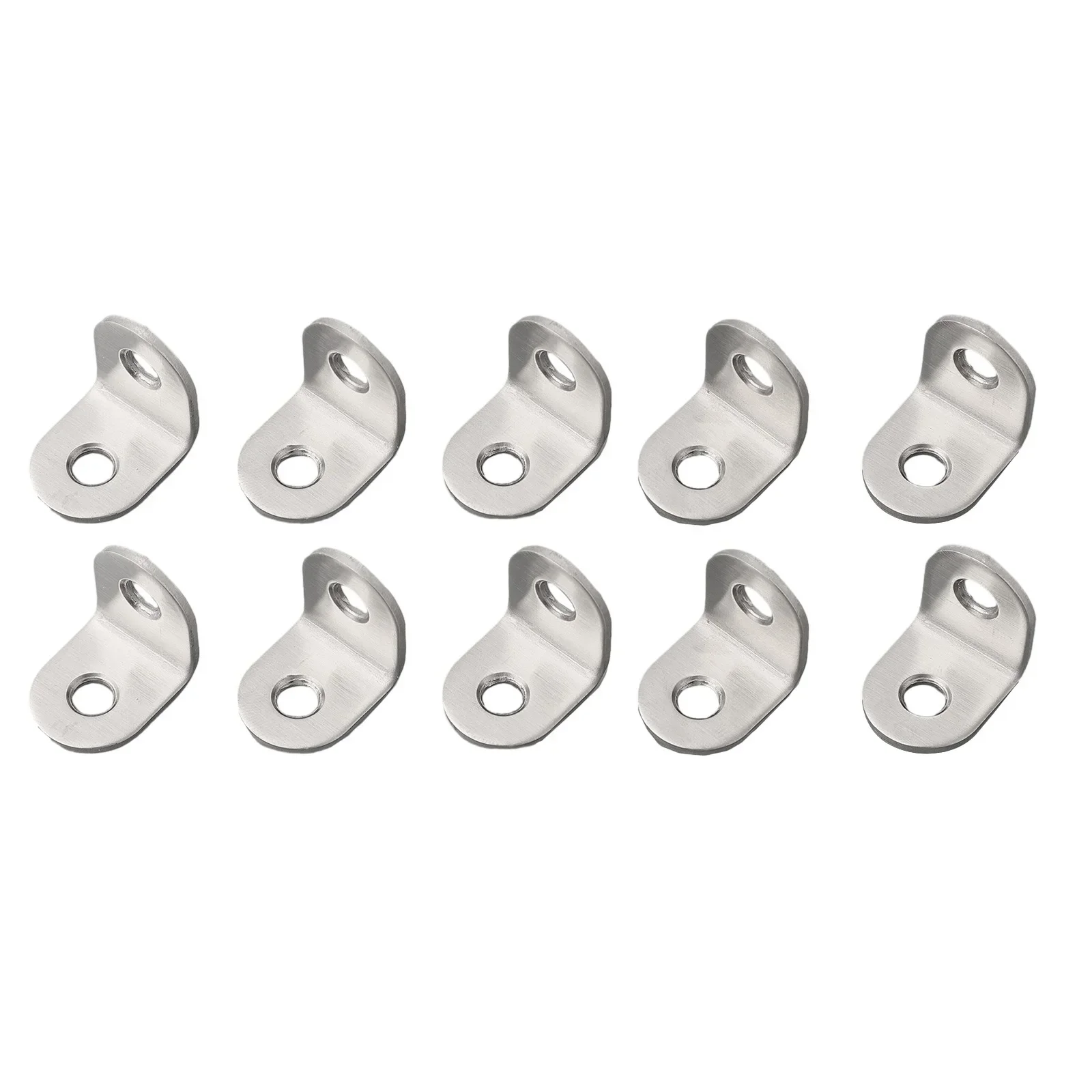 Furniture Corner Brackets Right Angle Rust-resistant 10pcs 90 Degree Brace Bracket L Shape Repair Stainless Steel Set