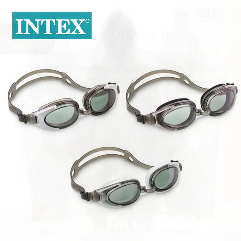 

INTEX55685 Water Expert Adult Swimming Goggles Waterproof Relay Competition Diving Glasses Three-Color Mixed Pack