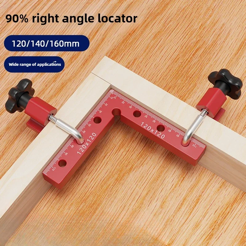 Square angle ruler, woodworking puzzle fixing clip 90 degree right angle positioning ruler, installation tool, assembly