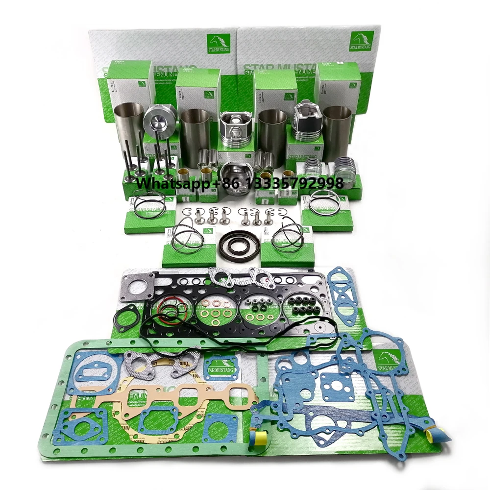 

D1803 V2403 Engine Cylinder Liner Piston 1J801-21110 Ring 1G790-21053 Overhaul Parts Kit for Kubota Tractor