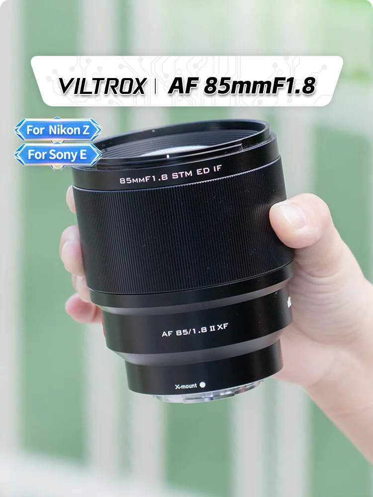 【 Do Brasil 】 Viltrox AF 85mm F1.8 II Full Frame Mirrorless Camera Lens for Sony ZVE10 A7IV A7III A7 Nikon Z Fujifilm XF 85 1.8