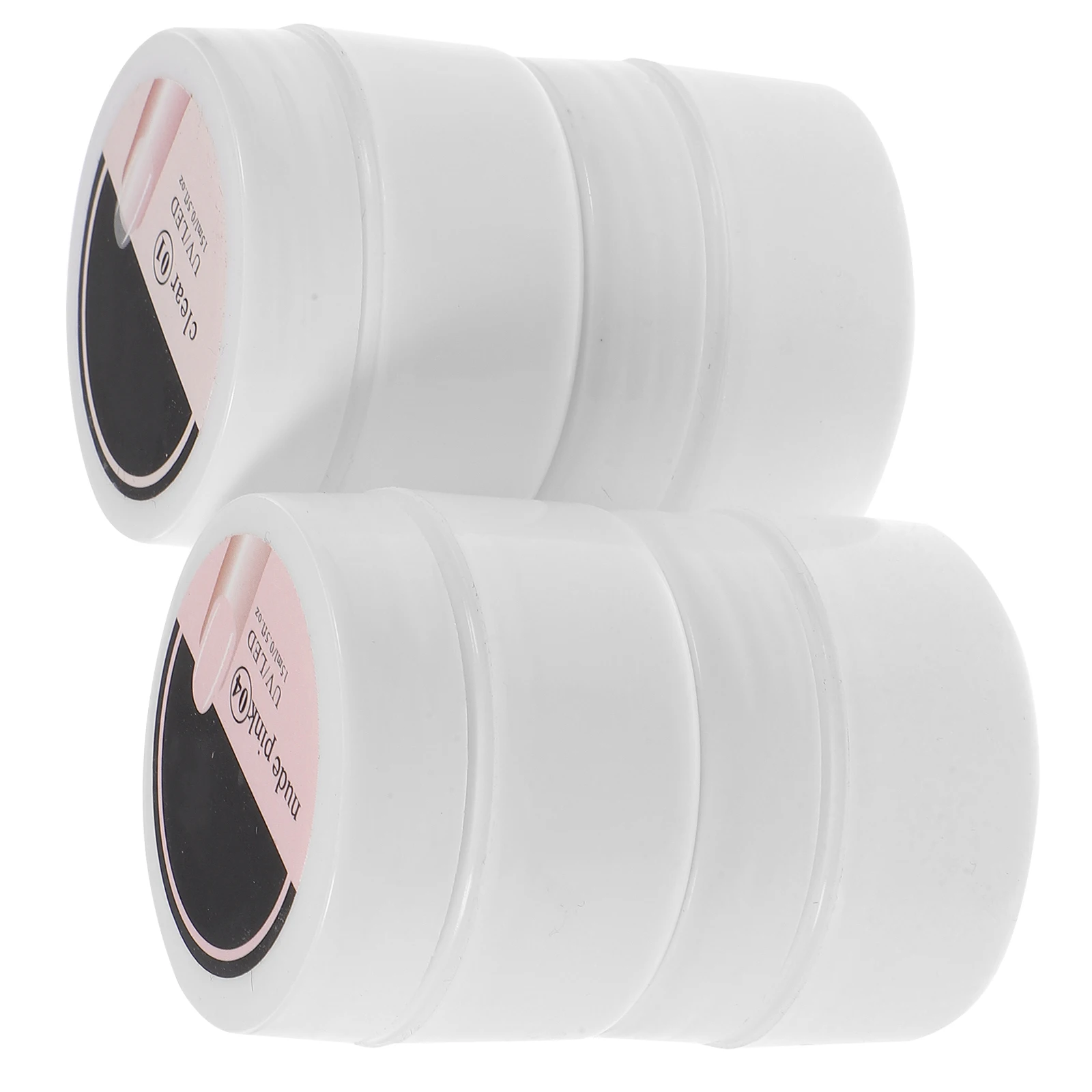 15ml 4 Kotak Lem Ekstensi Ringan Tahan Lama DIY Perlengkapan Gel Nail Art Botol Gel Cat Kuku Kustom Barang Salon