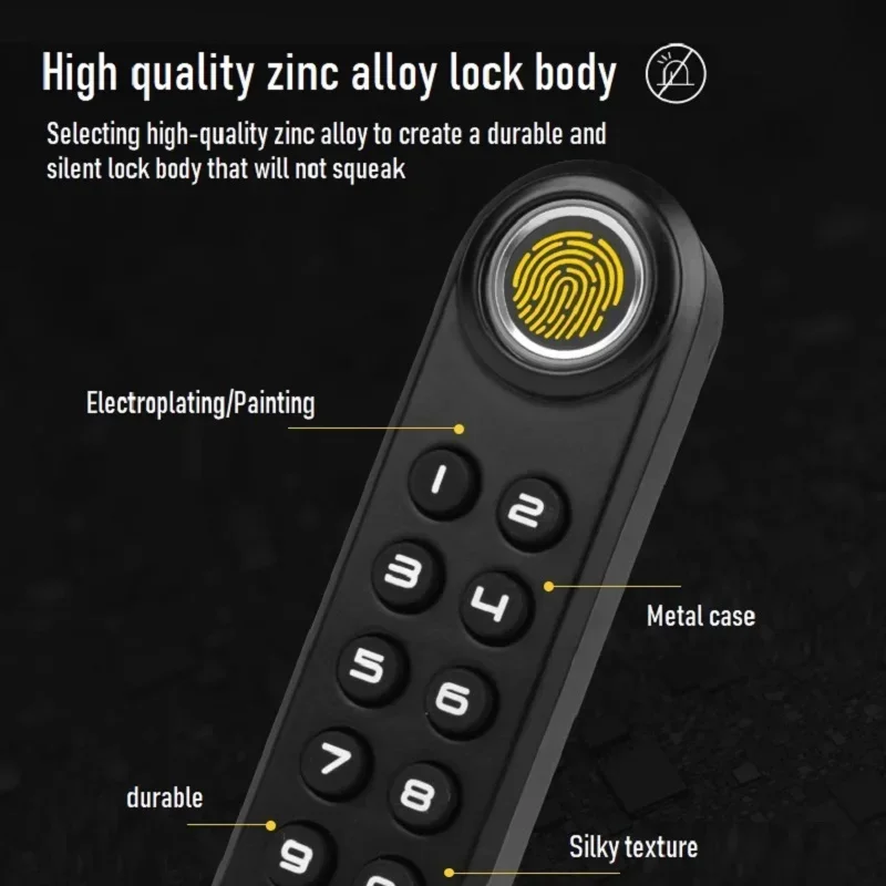 Smart Drawer Lock Keyless Fingerprint Lock Digital Electrical Locks for Sauna Gym Office Cabinet Locker Password Cabinet Lock