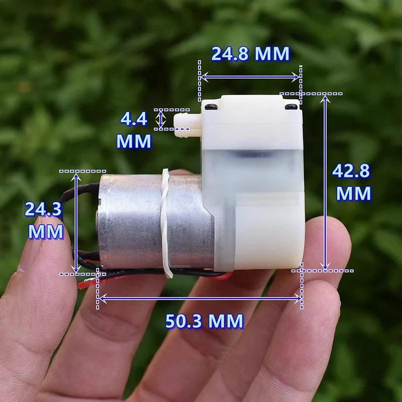 JQB2438437 DC 3.7V 5V 6V Small Mini 370 Diaphragm Vacuum Pump Negative Pressure Suction Pump DIY Inflator Breast Pump