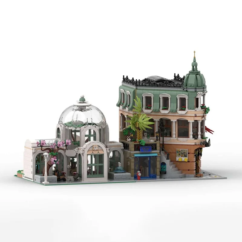 1632 قطعة MOC وحدات حديقة نباتية وحدات نموذج اللبنات البناء لتقوم بها بنفسك هدايا عيد الميلاد فكرة لعبة التعليم عيد ميلاد #2