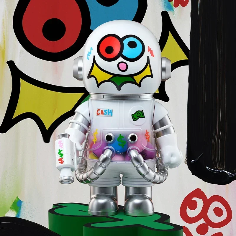 POP MART MEGA SPACE MOLLY 400% JON BURGERMAN SPACE CADETS Series Blind Box Surprise Mystery Box Cute Anime Action Figurines Home