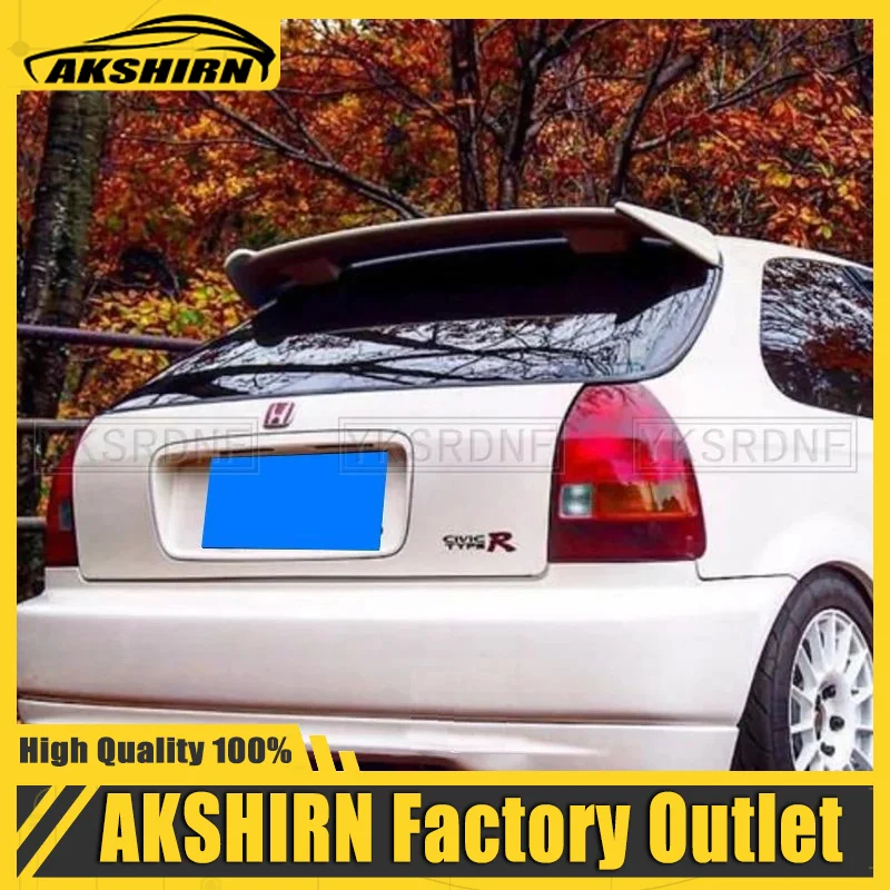 For 1996 1997 1998 1999 2000 Honda Civic Roof Spoiler High Quality ABS Plastic Gloss Black Rear Spoiler Trunk Boot Wing Spoiler