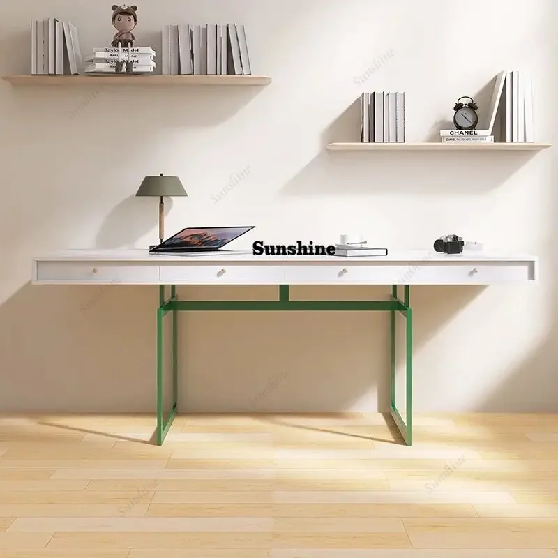 

Nordic simple solid wood home desk living room long table study computer deskTJ