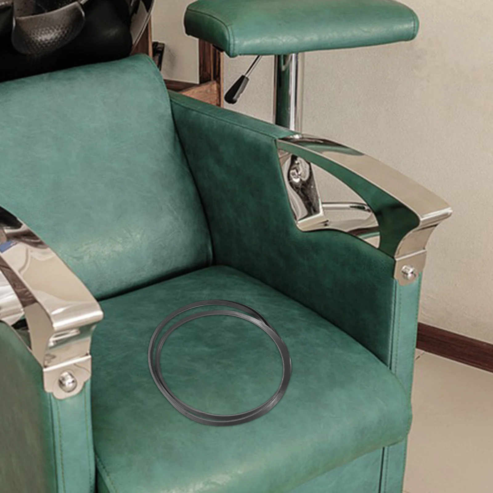 

2 Pcs Barber Chair Chassis Washer Hydraulic Parts Plastic Accessory Base Accessories Hairdressing Ring Floor Salon