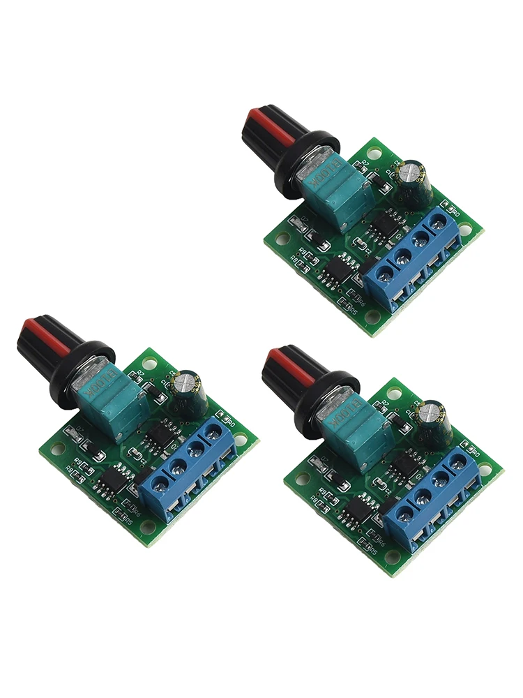 Efficiently control your motors with this set of three adjustable speed regulators featuring a wide voltage range