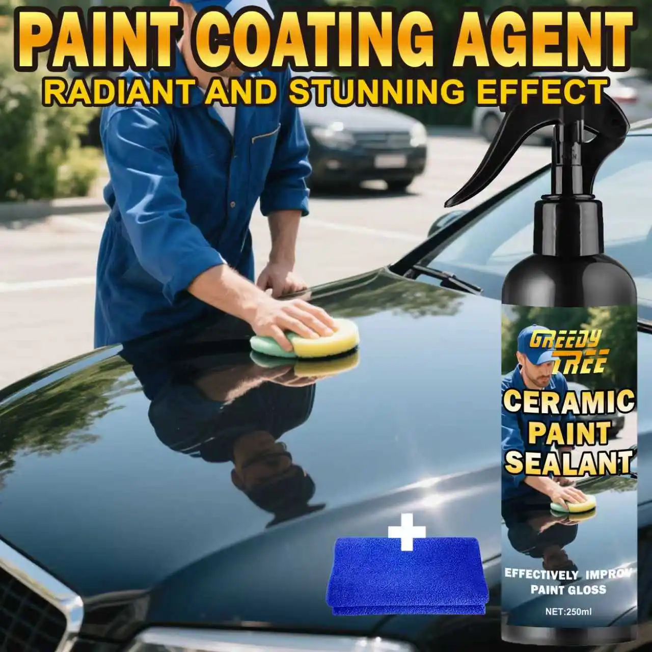 

Спрей для автомобильного покрытия 8,82 унции, средство для быстрого покрытия, автомобильный воск для покрытия, спрей для воскового покрытия для автомобилей, средство для очистки эмульсии масляной пленки