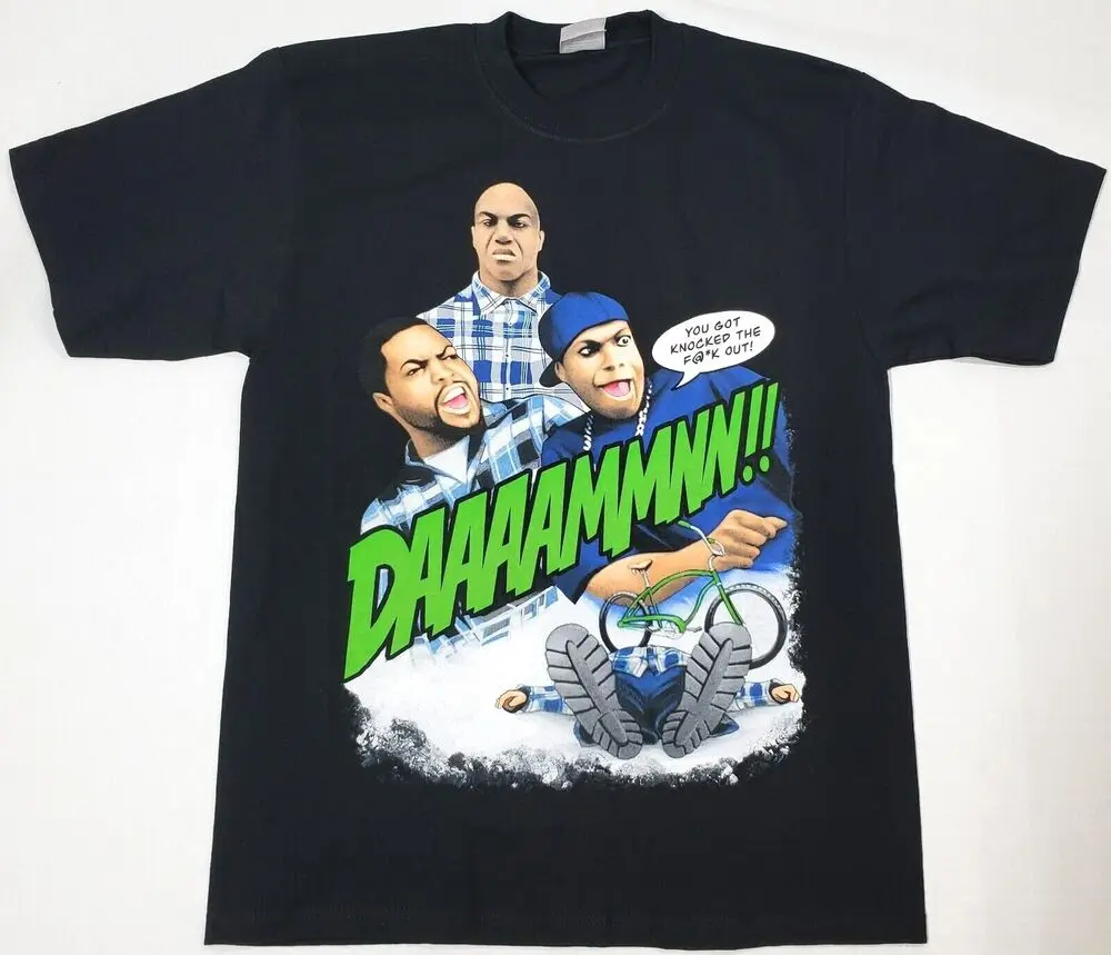 FRIDAY Movie T-shirt DAAAAMMNN!! Smokey Craig Deebo Urban Streetwear Tee New