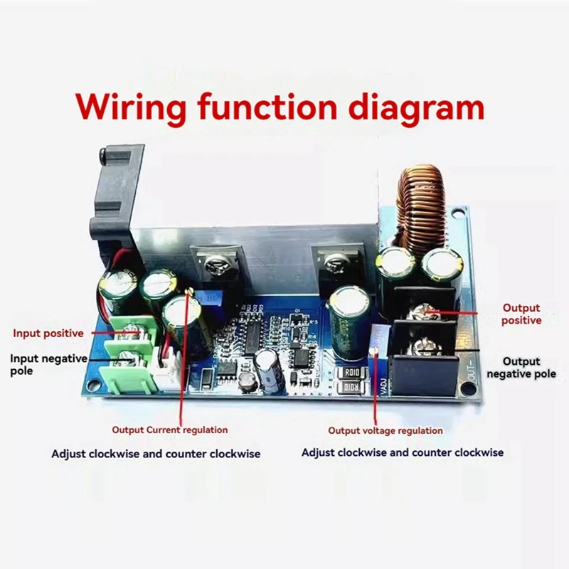 A14F-600W 25A CC CV Adjustable Power Supply Module LED Driver DC-DC Buck Converter Voltage Regulator Module 12-75V To 2.5-60V