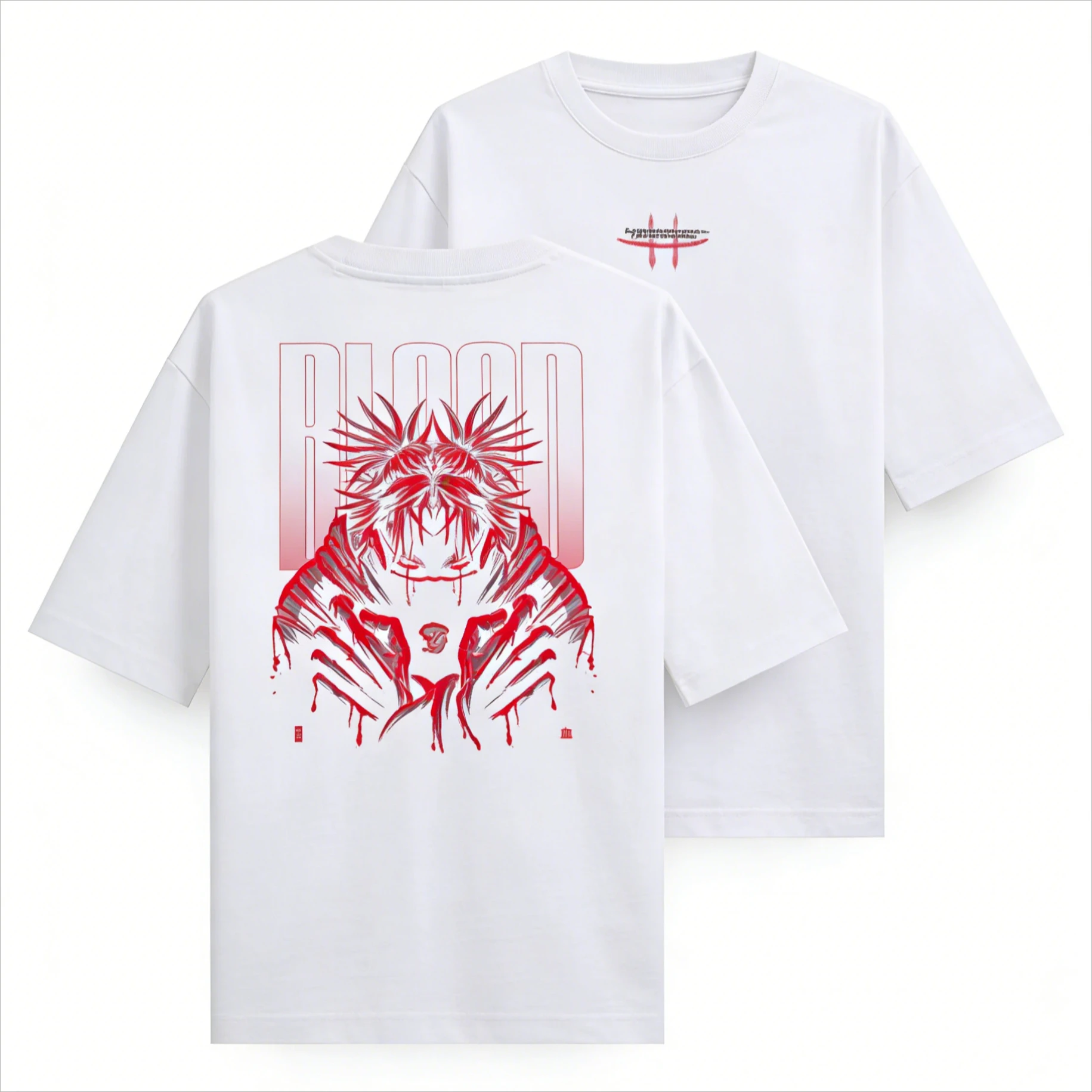 

Choso & BLOOD anime Jujutsu Kaisen Graphic T-Shirt 100%Cotton Oversized Shirt unisex Y2k Men Short Sleeve O-Neck Streetwear New
