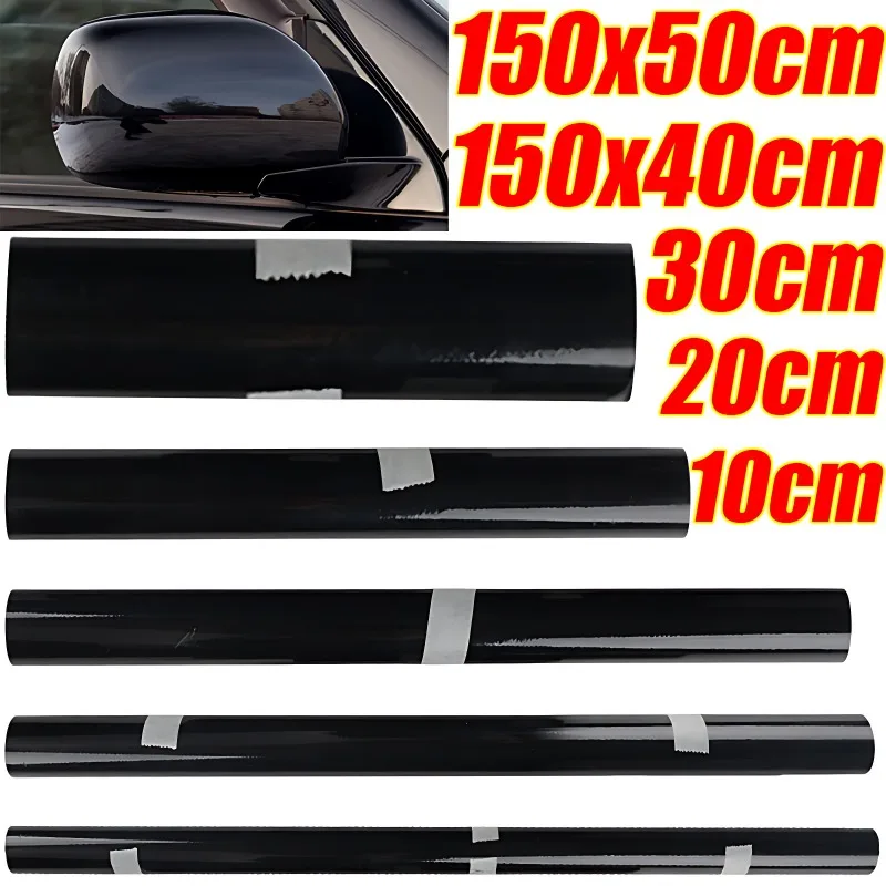 Auto Glanz Vinyl Wrap Film Schwarz Helle Farbe Aufkleber Auto Motorräder Körper Styling Aufkleber Dekoration Aufkleber Zubehör