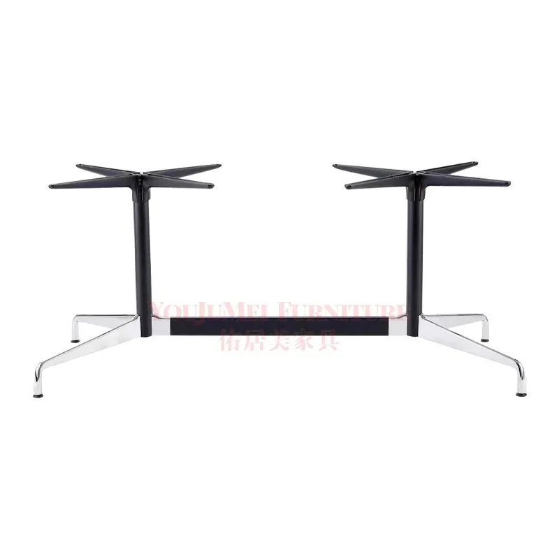 Metal dining table base Cross feet Coffee legs Korean Internet celebrity blogger Restaurant Home table Eames legs