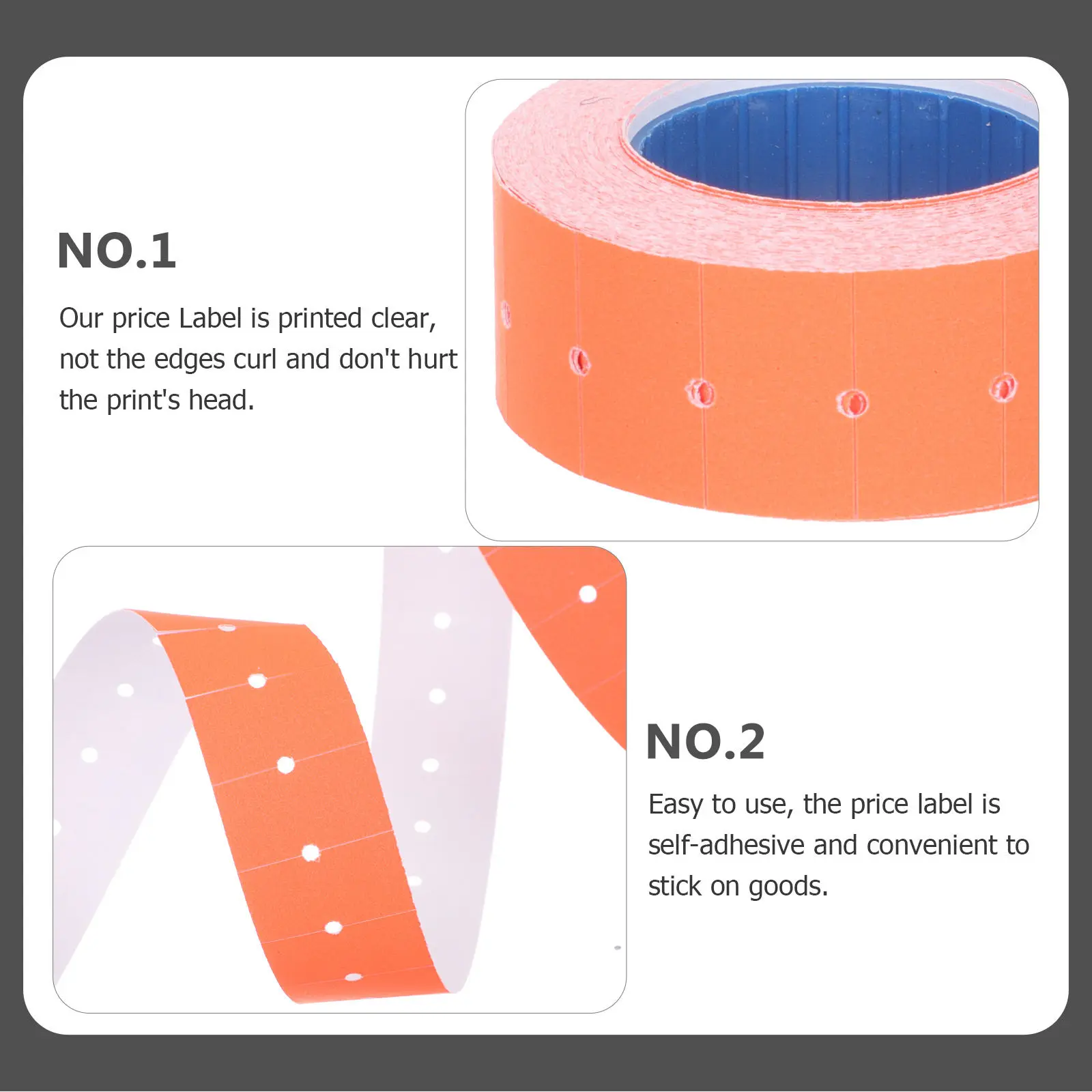 

Рулон самоклеящихся ценников: легко использовать для торговых точек, с быстросохнущими чернилами и сильной адгезией