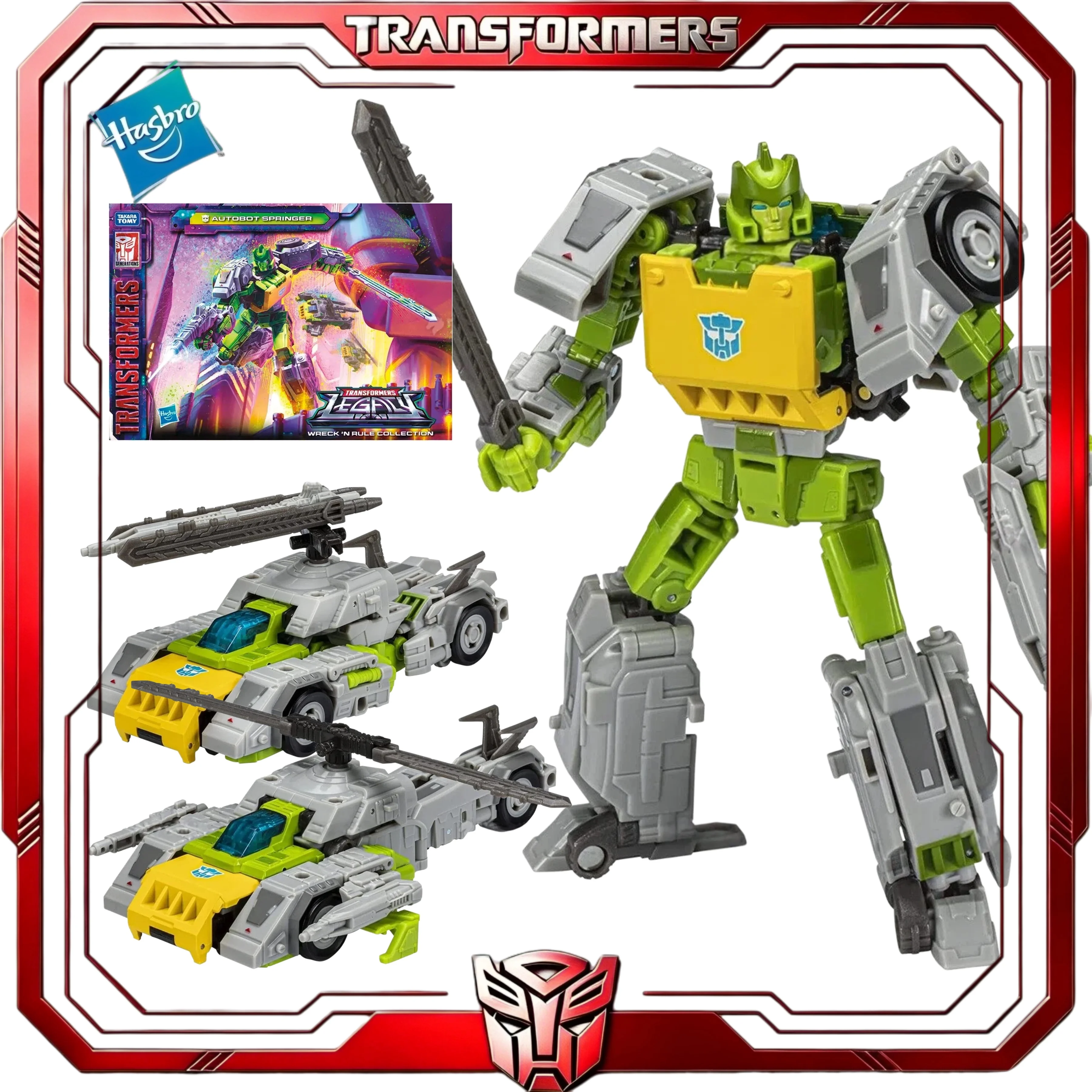 В наличии: Коллекционная эксклюзивная фигурка Transformers Legacy Voyager Springer Hasbro Wreck N Rule – игрушка-подарок для фанатов