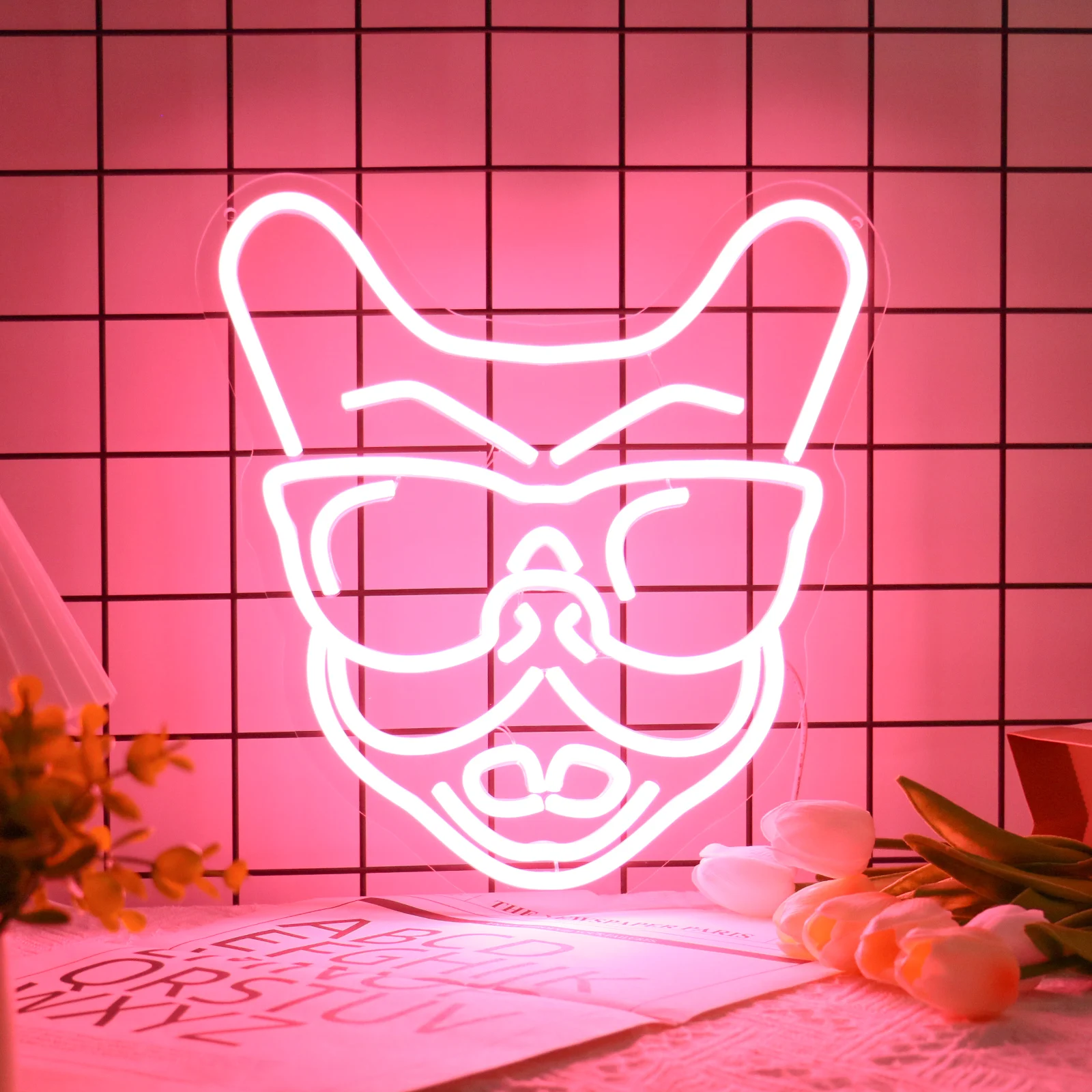 UponRay Led Animal Neon Sign decorazioni per la casa illuminazione d'atmosfera Room Decor Gift accessori per feste al Neon