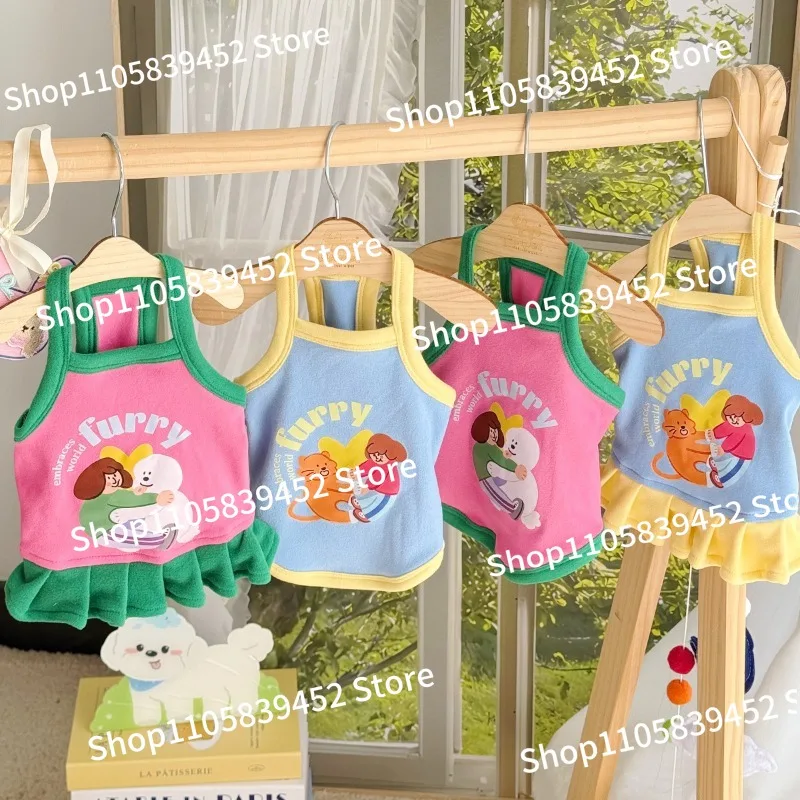 For Pet Cat Dog Clothes Summer Thin Small Dog Kitten Spring and Summer Cute Suspenders