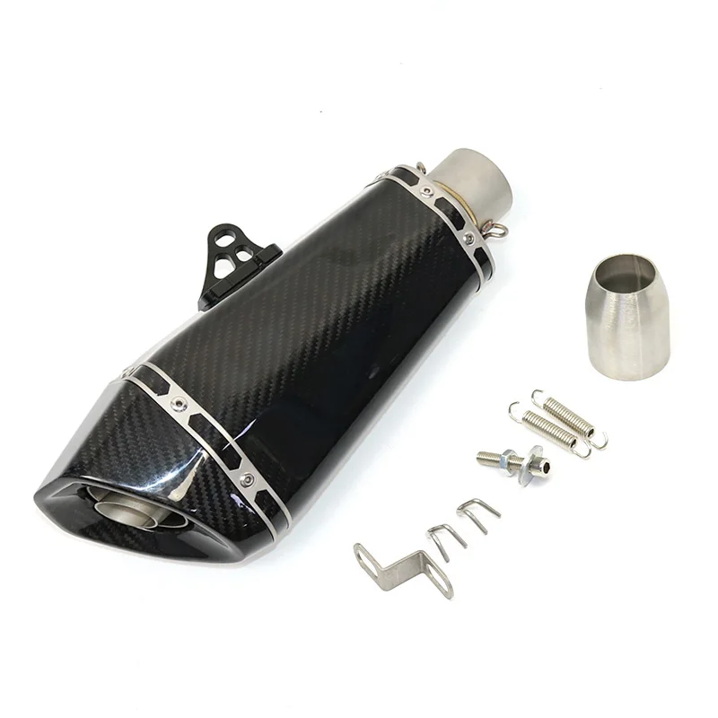 Universal Beveled Stainless Steel Exhaust System 51mm Retrofit Muffler DB Killer Removable For 300 EXC 300 EXC Six Days 400 EXC