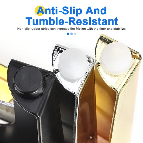 Imagen 2 del producto Patas de muebles de Metal de 10/13/15/17cm, patas de sofá para muebles triangulares dorados y negros para gabinete, cama, mesa de centro, patas de repuesto