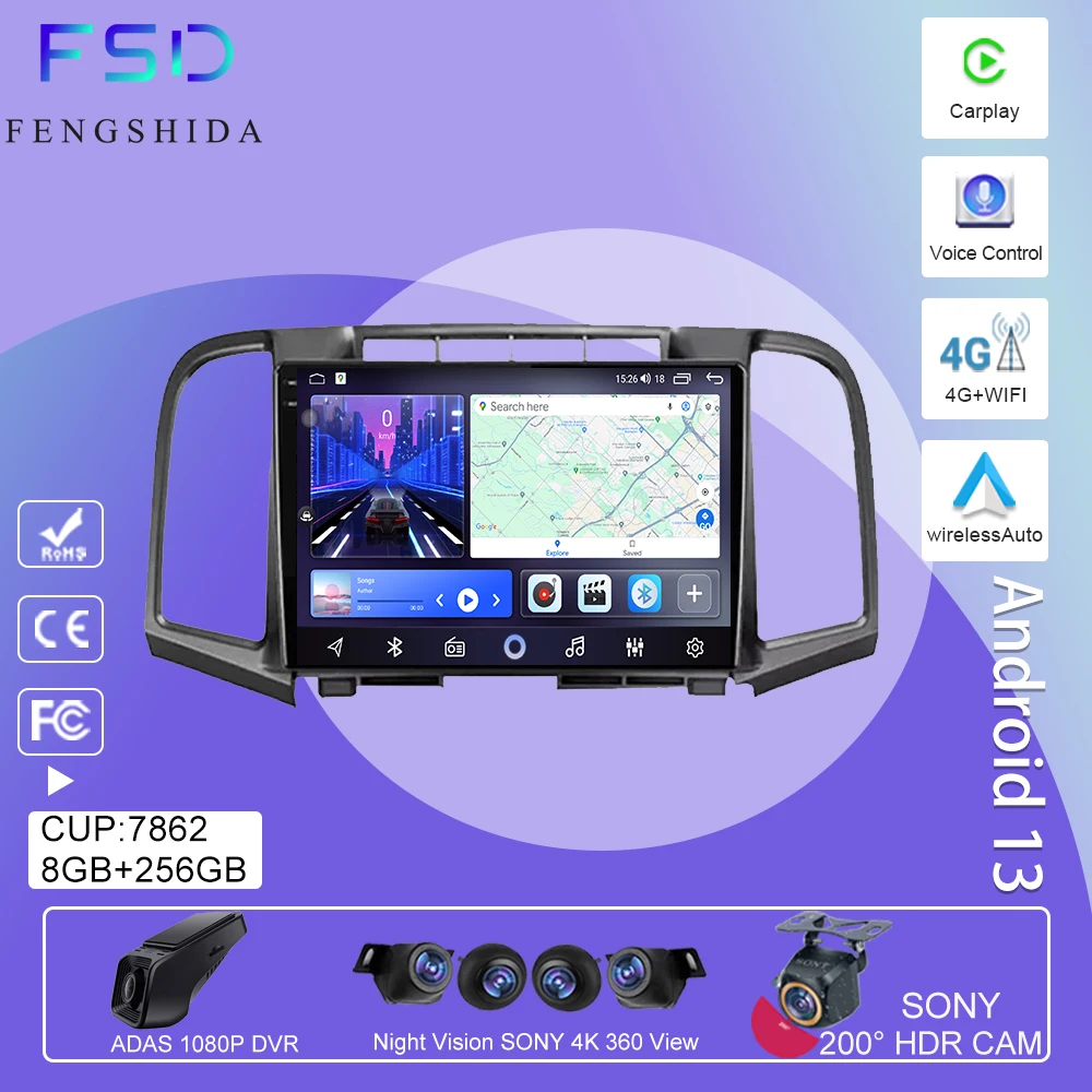 

Android For Toyota Venza 2008 - 2016 Car Radio Multimedia Player GPS Navigation 5G WIFI CPU Carplay Stereo Head Unit No 2din DVD