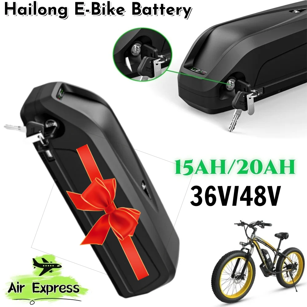 

Аккумулятор EBike 48 В 36 В Hailong 20A BMS, литиевый аккумулятор для электрического велосипеда Downtube для двигателя 1500 Вт, 1000 Вт, 750 Вт, 500 Вт, 250 Вт BAFANG