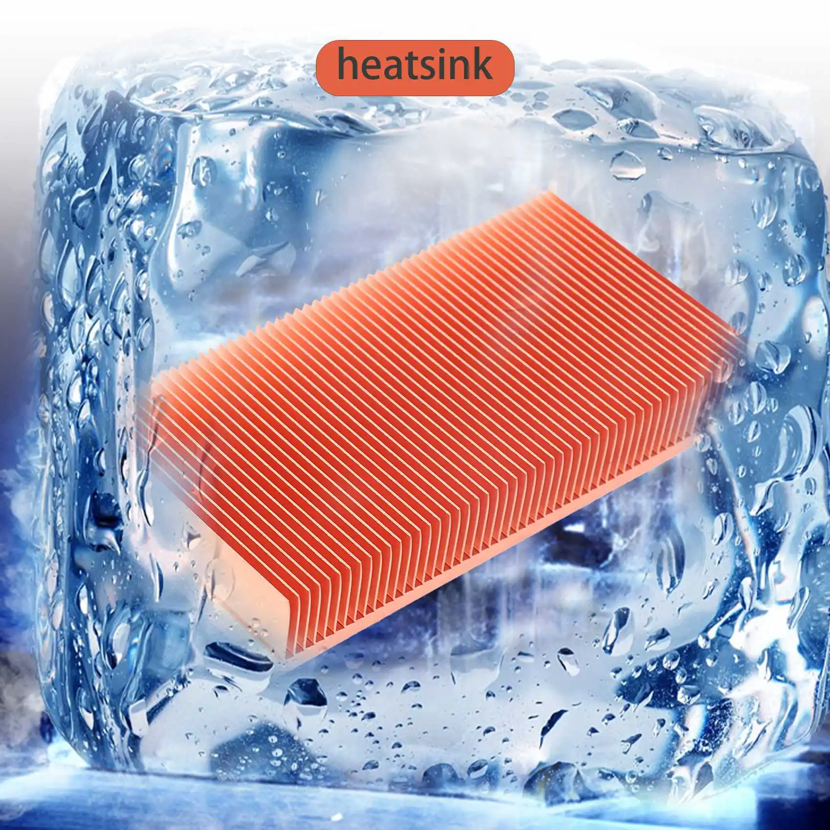 Radiator z czystej miedzi 100X50X15mm Skiving Fin Radiator Radiator do elektronicznego układu RAM LED VGA Cooling Cooler