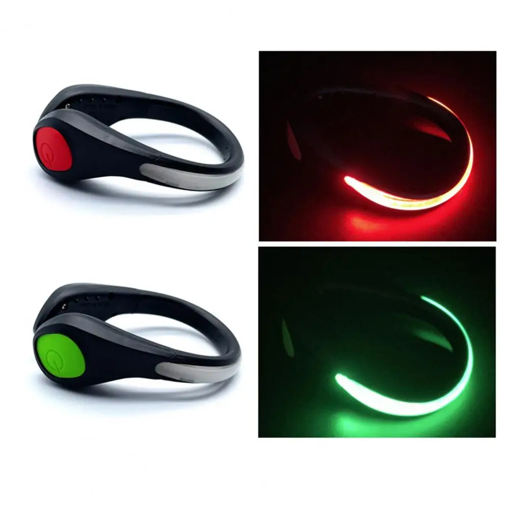 LED Luminous Shoe Clip Multiple Lighting Modes Super Bright Night Running Shoe Safety Clips Safety Light accesorios bicicleta