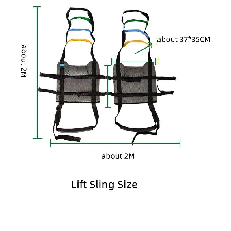 Transferência Sling Colete para Pacientes Idosos, Máquina De Transferência, Levantamento Bag, Exercício Aid Cinto, Aprendizagem Andando