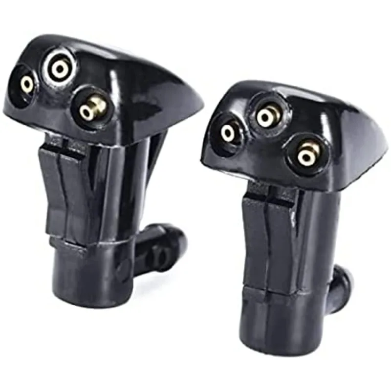 

2 шт., насадка для омывателя лобового стекла автомобиля, подходит для большинства моделей автомобилей, насадка для омывателя лобового стекла с двумя отверстиями, водяная насадка для стеклоочистителя