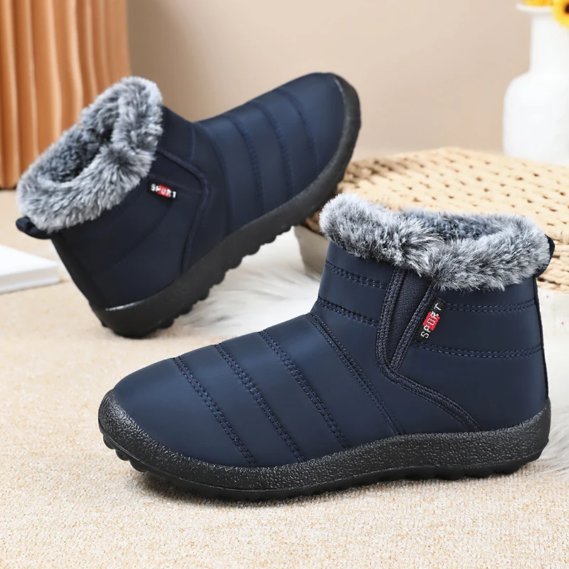

YRZL Winter Boots for Women Snow Boots Plush Lined Non-Slip Soft Sole Lightweight Indoor Outdoor Comfortable Warm Winter Shoes