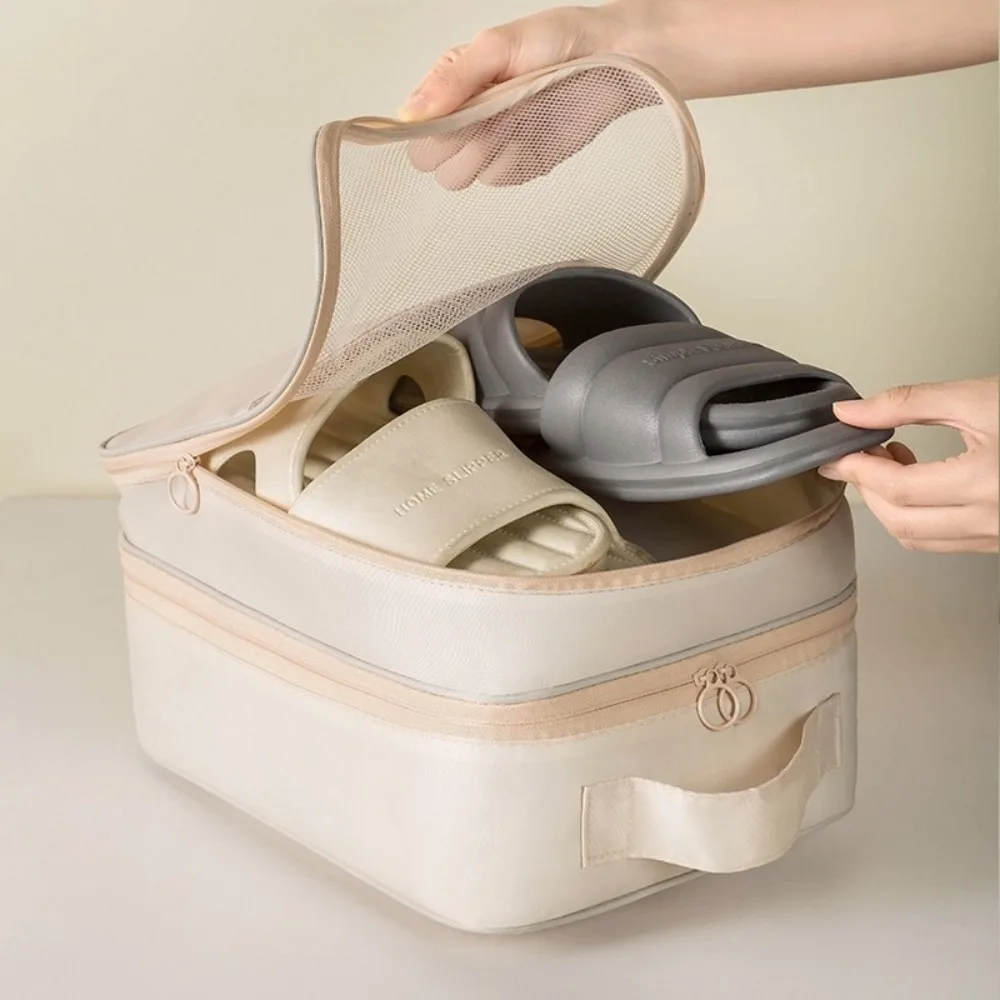 

New 3 Layers Shoes Organizer Bag Polyester Luggage Travel Storage Box Zipper Suitcases Duffle Tote Bag Travel Accessories