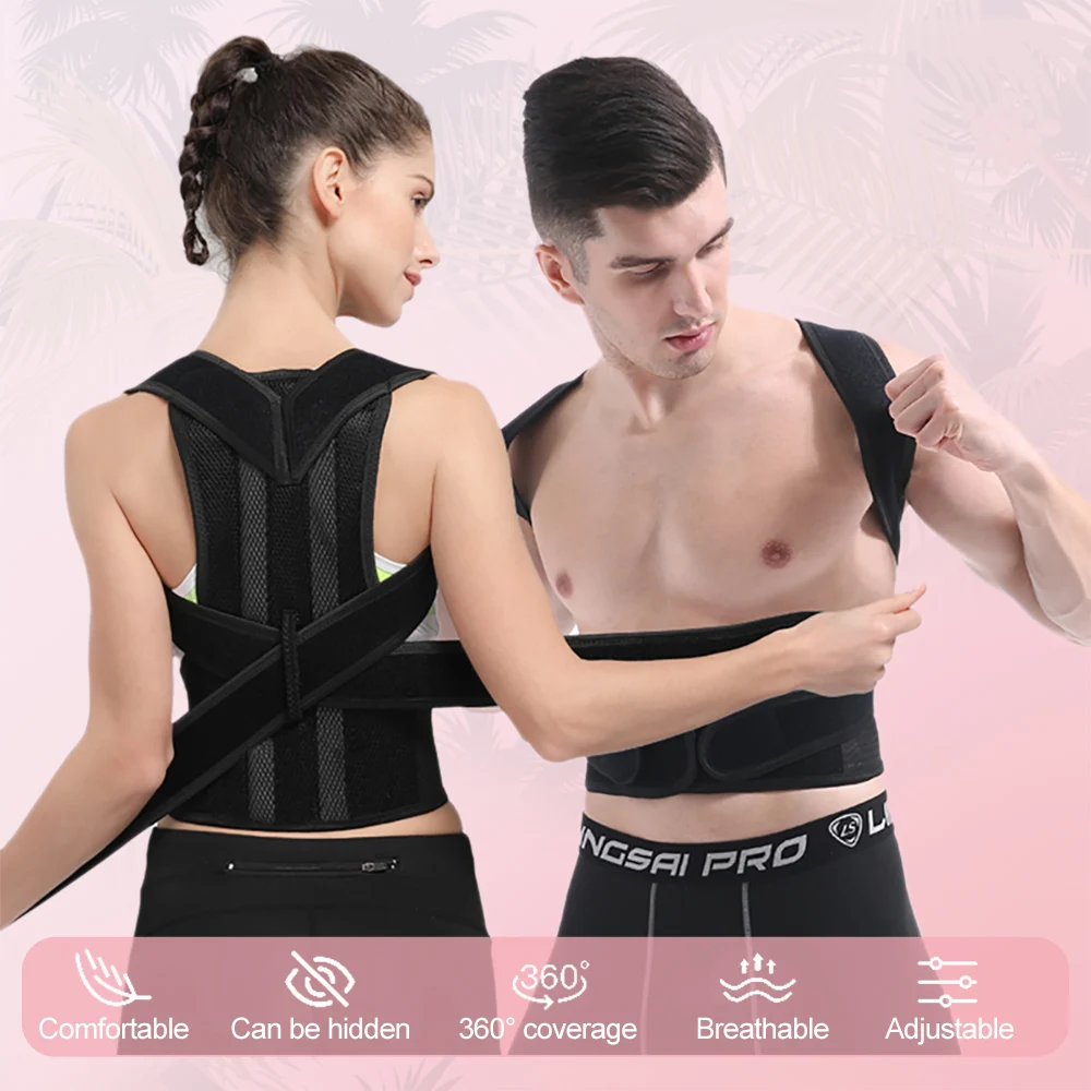 New Back Brace Posture Corrector for Women and Men Upper Back Support Pain Relief Improve Bad Posture Clavicle Spine Corrector