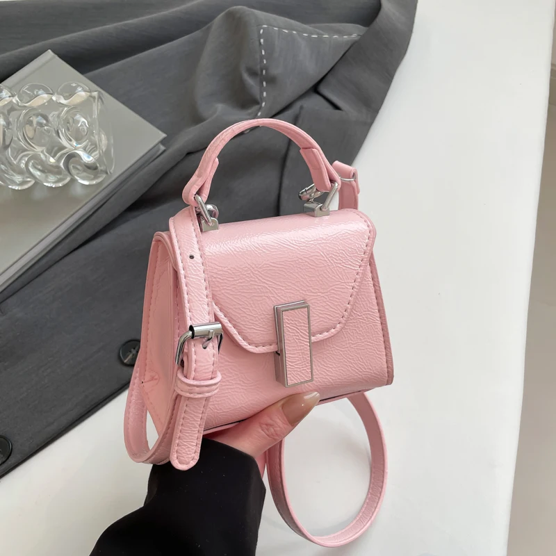 

Mini Square Bag Lady 2025 New Candy Color Pu Leather Crossbody Bag Fashion Clothing Matching Waist Bag Trend Belt Phone Purse