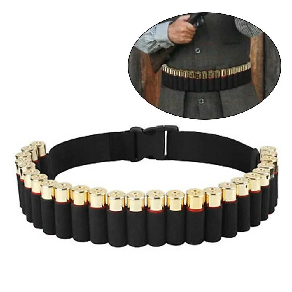 Hunting 50 Rounds Bandolier Belt 12 20 Gauge Cartridge Bullet Pouch Belt Airsoft Gun Ammo Holder Shell Belt Hunting Accessories