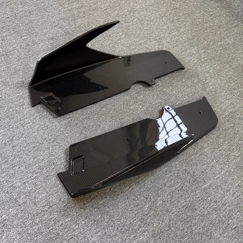 High Temperature Production Dry Carbon Fiber Side Skirts air Kit and Side Edge Kit for Lamborghini Huracan STO Upgraded V-style