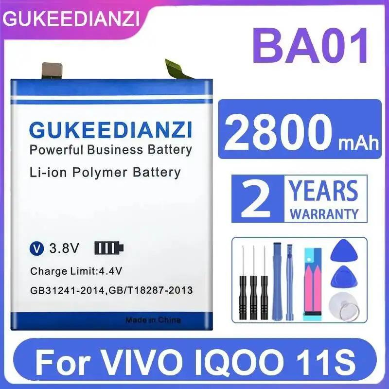 

2800Mah High Compatibility Mobile Phone Battery BA01 For Vivo Iqoo 11S
