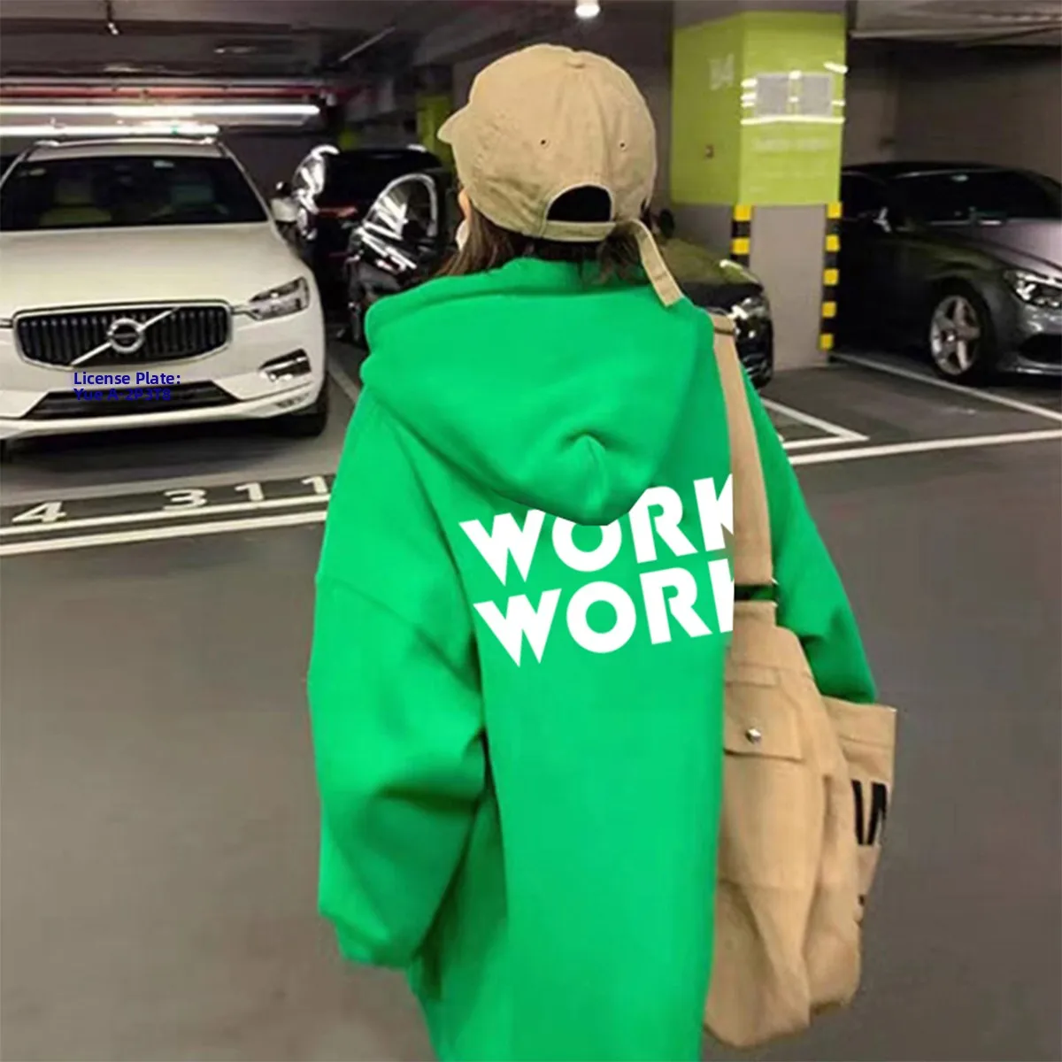 

een Oversized Long Sve Hoodie Women's Loose Fit Thin Spring Autumn Cotton Polyester Blend Comfortable Streetwear
