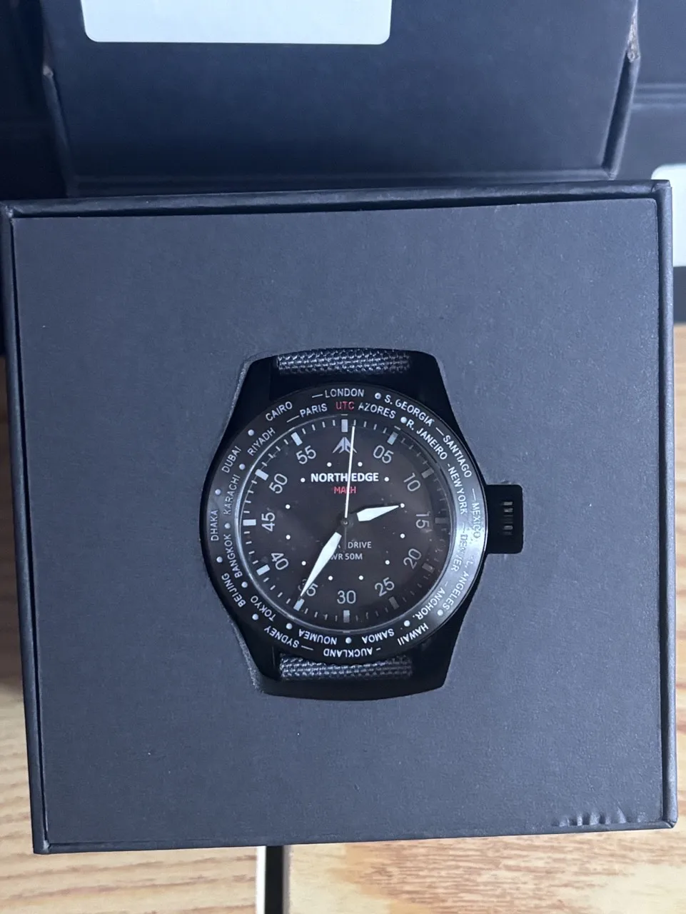 hot NORTH EDGE MACH Outdoor Sports Electronic Watch Pointer Solar Charging Watch Luminous Waterproof Long Battery Life Light Ene