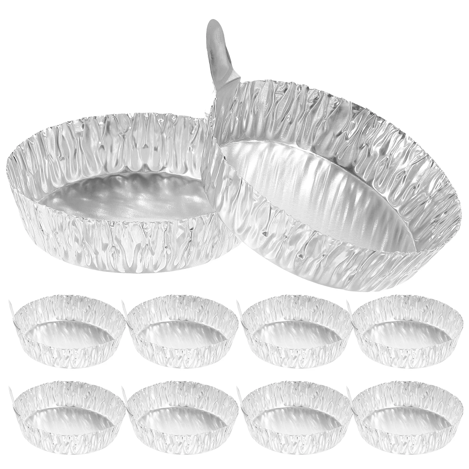 

100Pcs Weighing Dishes Aluminum Foil Sample Trays for Lab Balance Moisture Analyzer Portable Stacking Design Smooth Handle