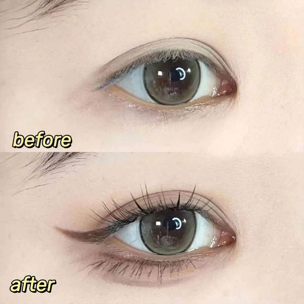 Lápiz Delineador de ojos en gel con boceto ligero resistente al agua: delineador de ojos fino natural a prueba de manchas de larga duración