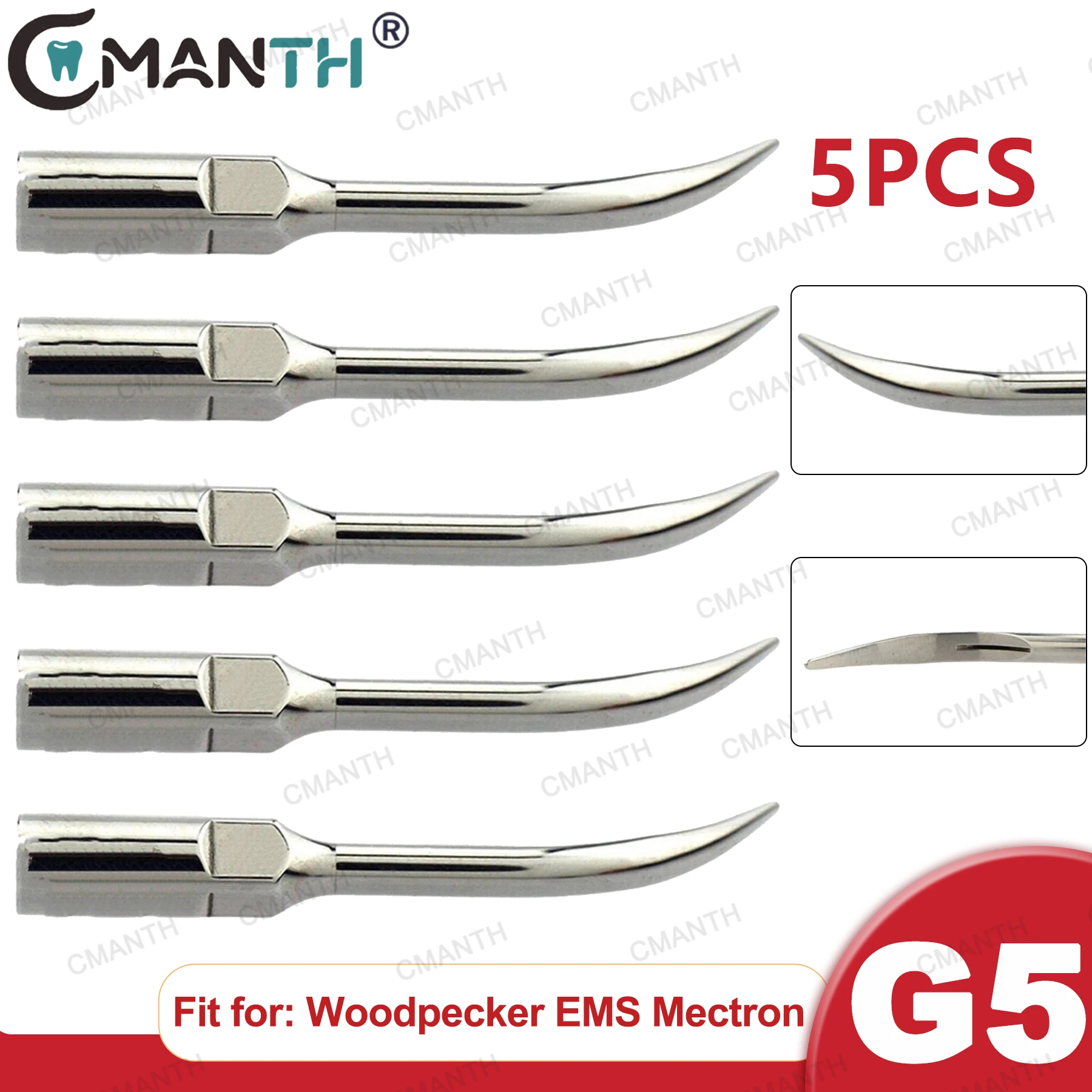 

Dental Ultrasonic Scaler Tips G5 Scaling Tips Fit for WOODPECKER EMS Mectron Ultrasonic Scaler Handpiece Dentistry Accessories