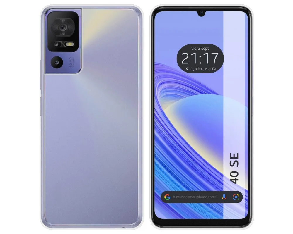 For TCL 40 SE transparent silicone Gel TPU case