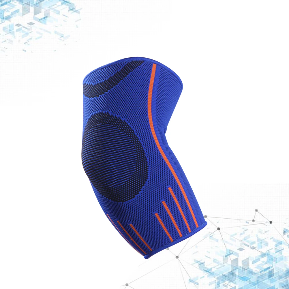

1pcs Breathable Sports Arm Sleeve Elbow Protector Cycling Running Hiking Uv Protection Comfortable Fit For Man Woman Blue L